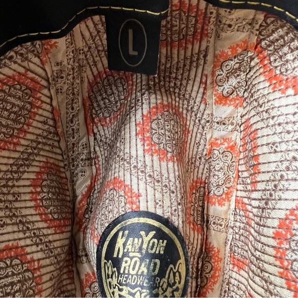 Vintage Men’s Tan Tweed Kanyon Road Fedora Hat, Size Large - Picture 6 of 6